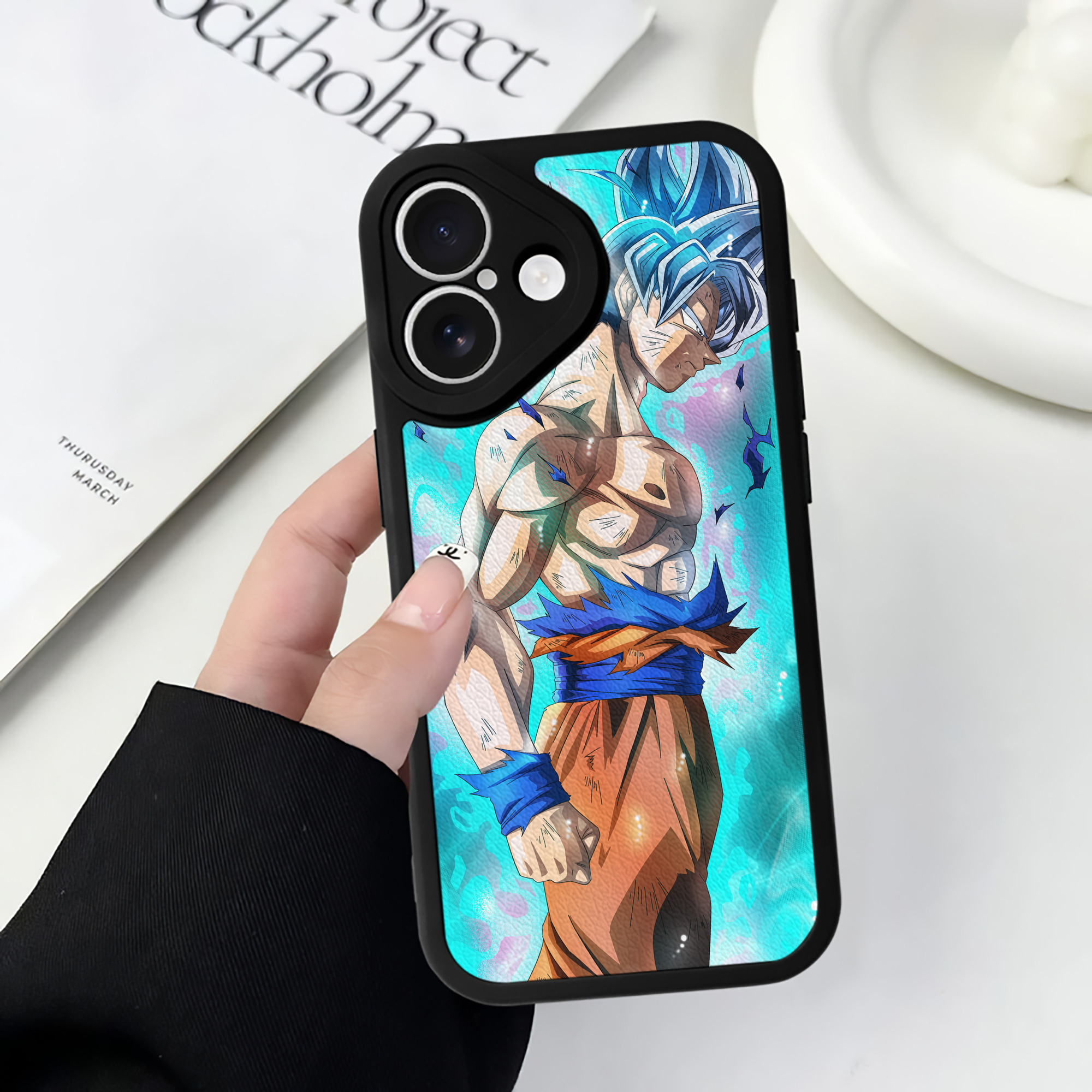 （画像用） ドラゴンボール DRAGON BALL 【iPhone 16シリーズ対応】シリコンスマホケース（レザー調） 材質：シリコン